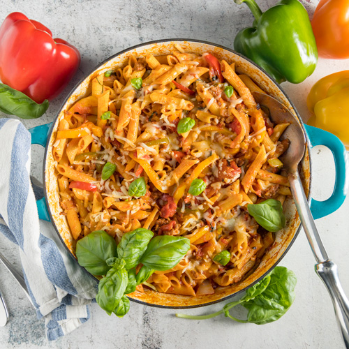 Italian Sausage and Peppers Pasta | Dinner at Lulu's