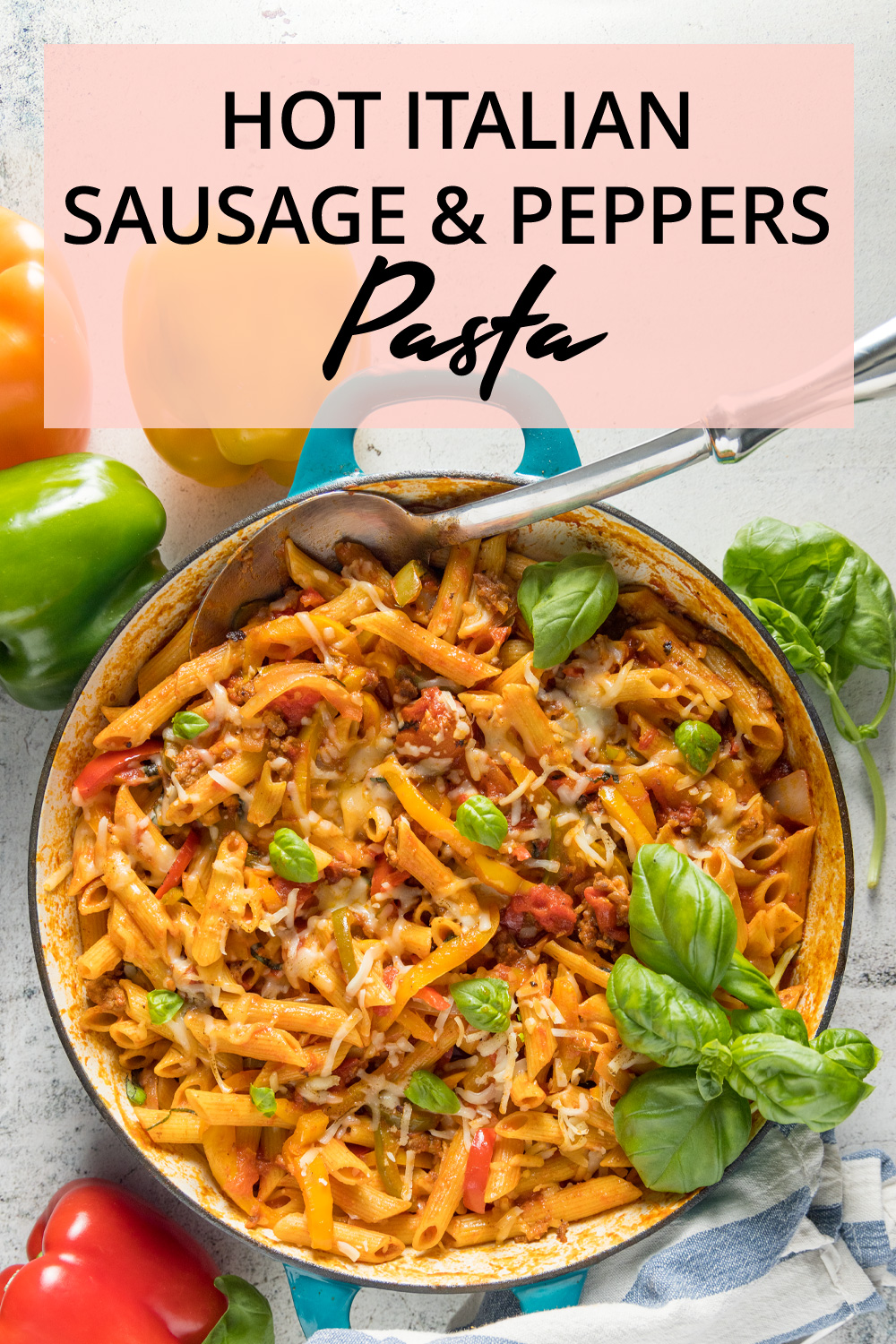 Italian Sausage and Peppers Pasta | Dinner at Lulu's