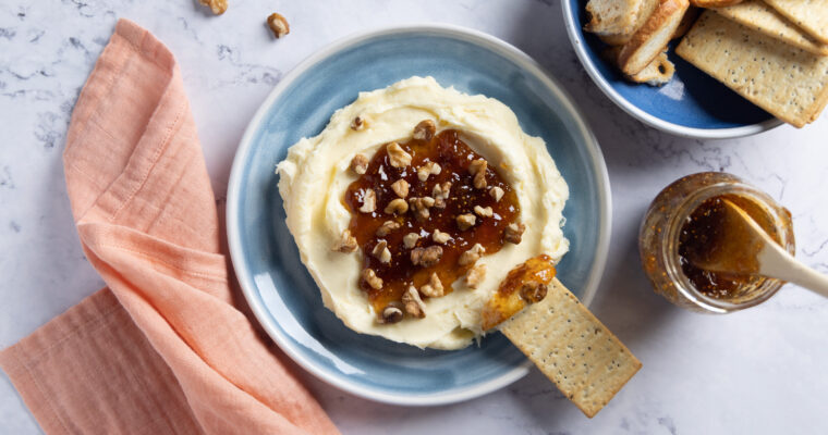 Whipped Brie with Fig & Walnuts