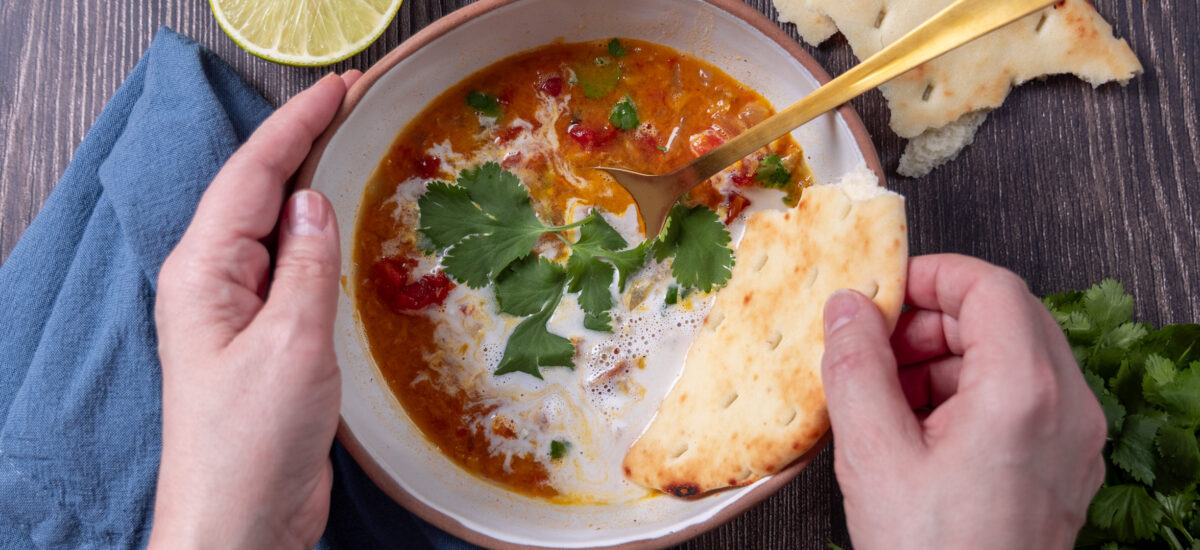 Curried Coconut Lentil Soup