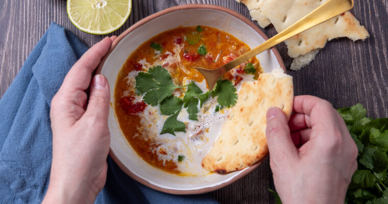 Curried Coconut Lentil Soup