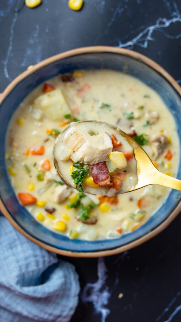 Chicken Corn Chowder in a bowl