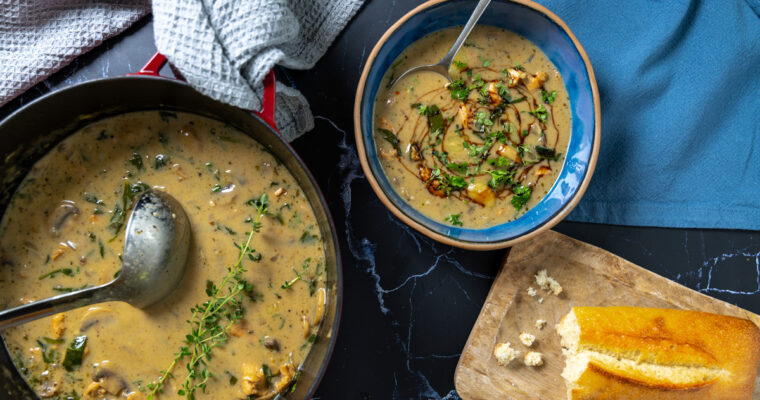 Chicken Marsala Gnocchi Soup