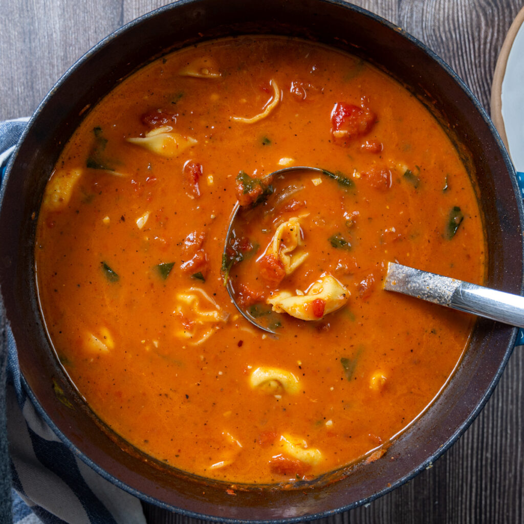 Tomato Tortellini Soup
