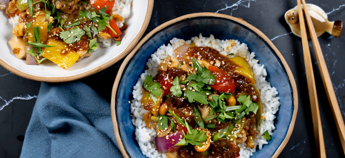 Sheet Pan Orange Cashew Chicken