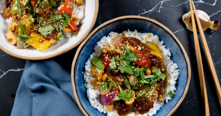 Sheet Pan Orange Cashew Chicken